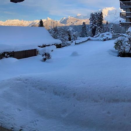 Appartamento La Marmotte: Vue Mont Blanc, Terrasse, Parking Combloux Esterno foto
