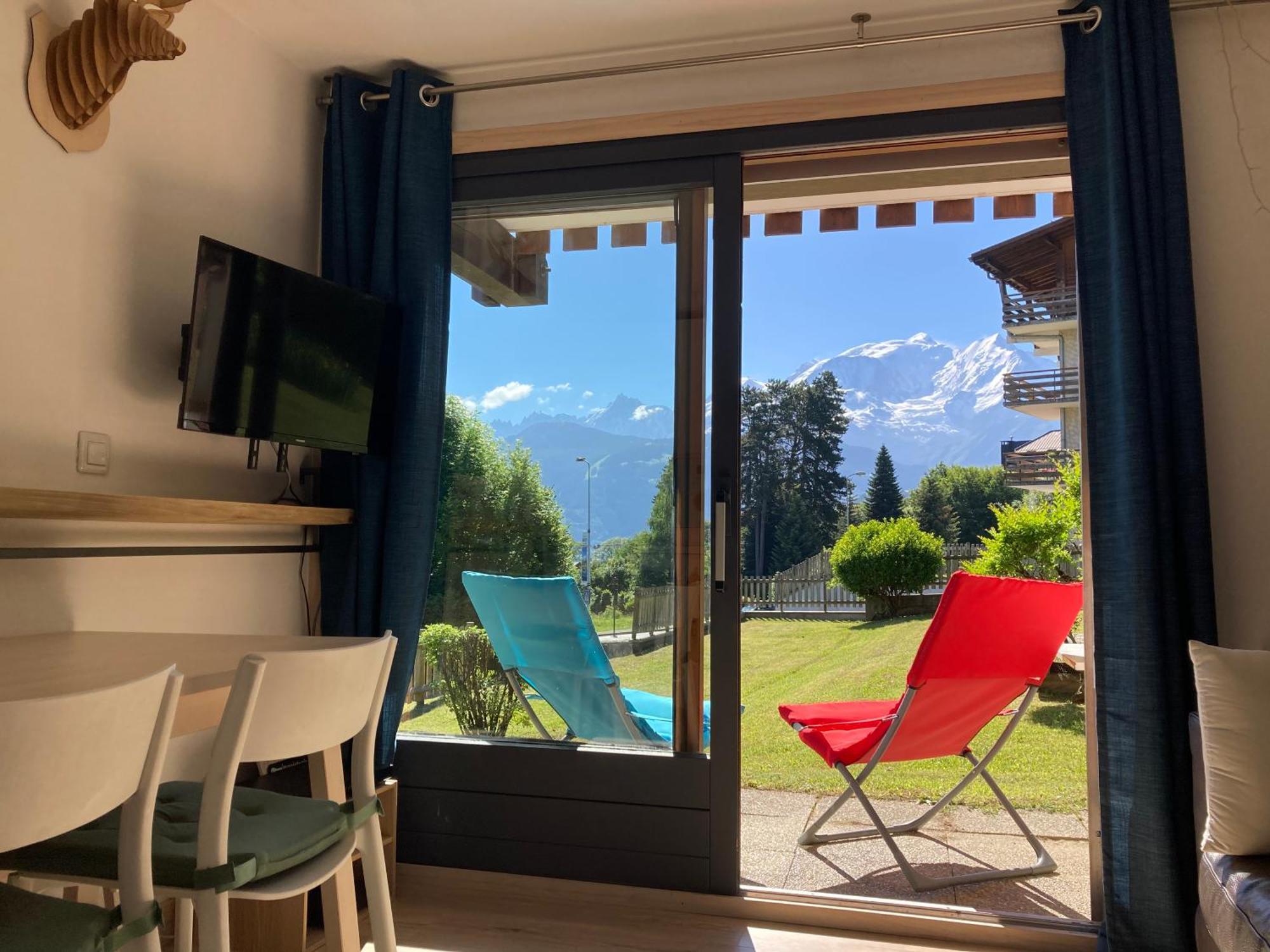 Appartamento La Marmotte: Vue Mont Blanc, Terrasse, Parking Combloux Esterno foto