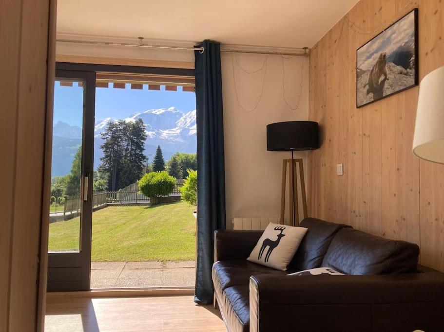 Appartamento La Marmotte: Vue Mont Blanc, Terrasse, Parking Combloux Esterno foto