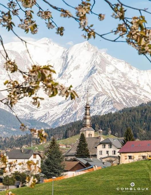 Appartamento La Marmotte: Vue Mont Blanc, Terrasse, Parking Combloux Esterno foto