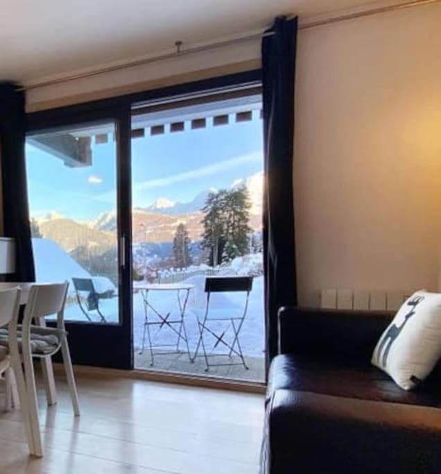 Appartamento La Marmotte: Vue Mont Blanc, Terrasse, Parking Combloux Esterno foto