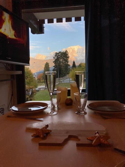 Appartamento La Marmotte: Vue Mont Blanc, Terrasse, Parking Combloux Esterno foto