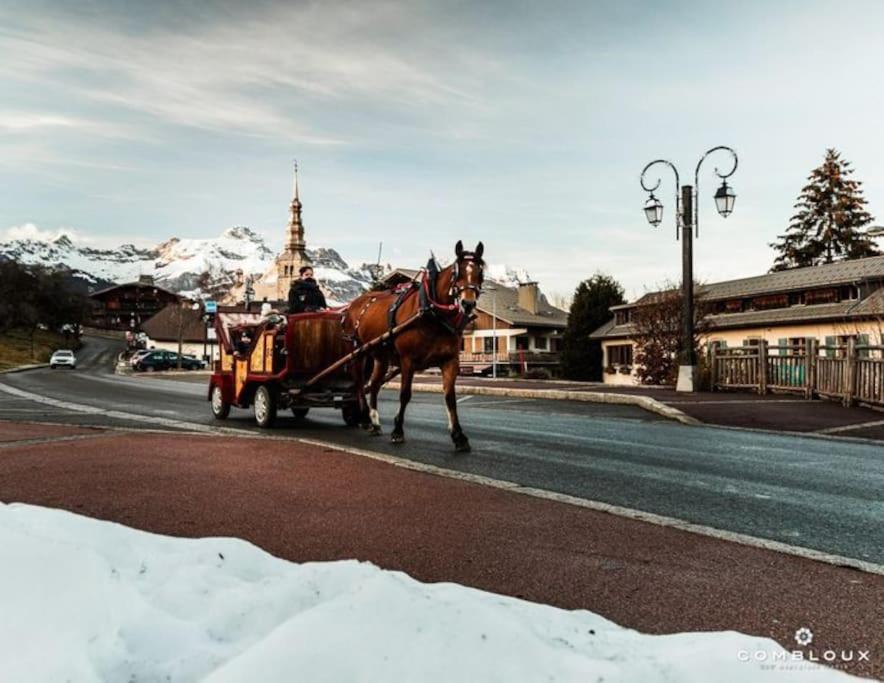 Appartamento La Marmotte: Vue Mont Blanc, Terrasse, Parking Combloux Esterno foto