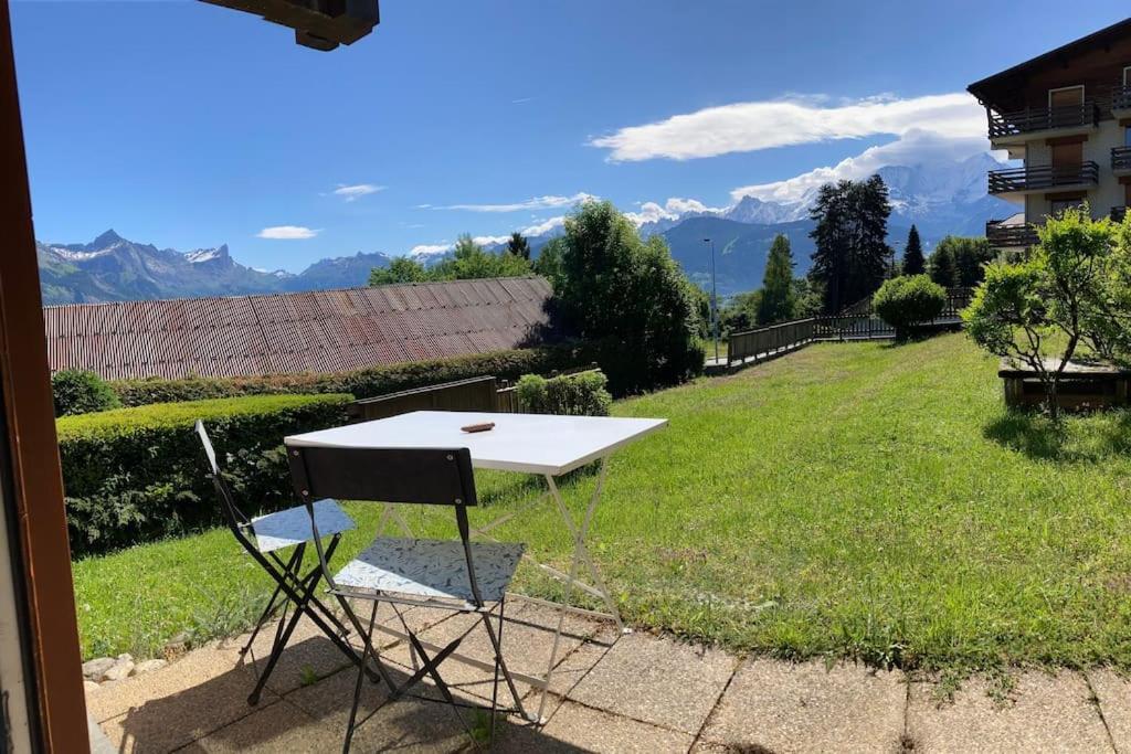 Appartamento La Marmotte: Vue Mont Blanc, Terrasse, Parking Combloux Esterno foto