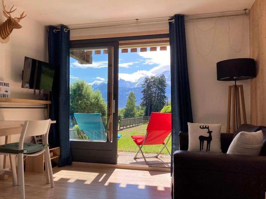 Appartamento La Marmotte: Vue Mont Blanc, Terrasse, Parking Combloux Esterno foto